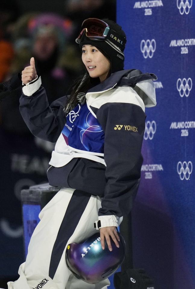 女子ビッグエアで金メダルに輝いた村瀬心椛