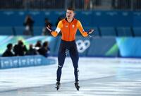 接触でメダルを逃したオランダのベンネマルス（写真提供：ロイター／アフロ）