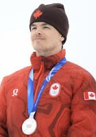 銀メダルとなったカナダのキングズベリー＝リビーニョ・エアリアル・モーグルパーク（撮影・吉澤敬太）