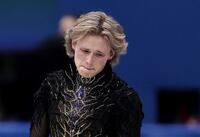 演技を終えたイリア・マリニン（写真提供・ロイター／アフロ）