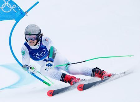 　男子大回転　ルカス・ピニェイロブローテンの１回目＝ボルミオ（共同）