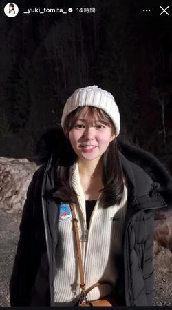 冨田有紀アナウンサーのインスタグラム＠＿ｙｕｋｉ＿ｔｏｍｉｔａ＿より