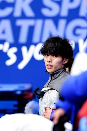 男子１５００メートル準決勝で失格となった宮田将吾＝ミラノ（共同）