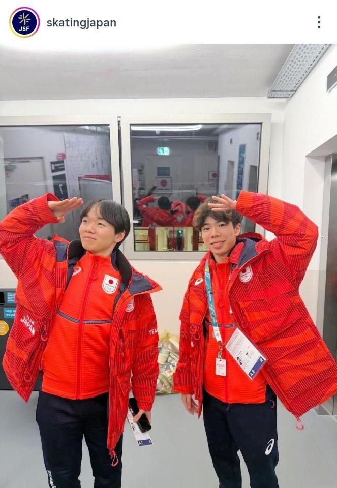 　日本スケート連盟の公式インスタグラム（ｓｋａｔｉｎｇｊａｐａｎ）より