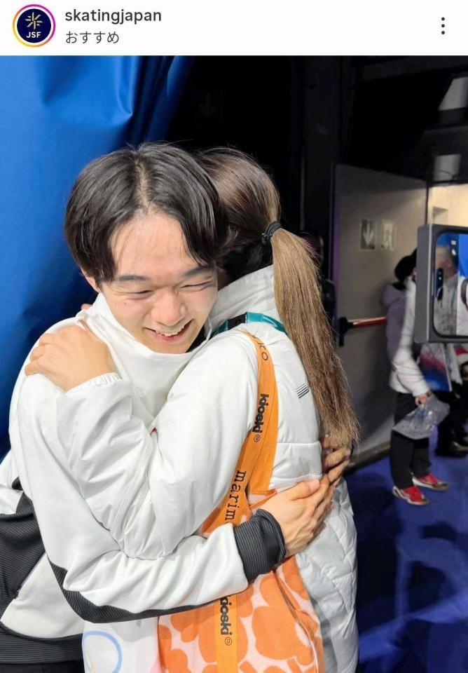 　日本スケート連盟の公式インスタグラム（ｓｋａｔｉｎｇｊａｐａｎ）より