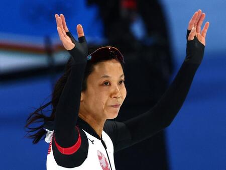 スピードスケート女子５００ｍで銅メダル獲得した高木美帆（写真提供：ロイター／アフロ）