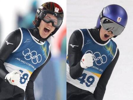 （左から）二階堂蓮、小林陵侑