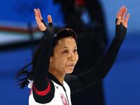 スピードスケート女子５００ｍで銅メダル獲得した高木美帆（写真提供：ロイター／アフロ）
