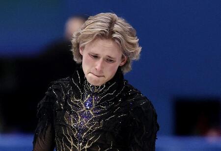 男子シングルで８位に終わったイリア・マリニン（写真提供・ロイター／アフロ）