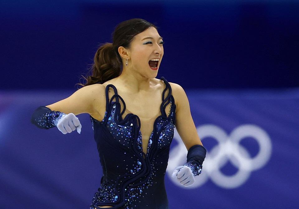 女子ＳＰで演技する坂本花織（写真提供・ロイター／アフロ）