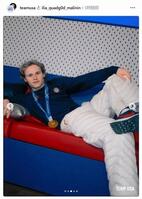 　ポーズを決めるマリニン。米国選手団のインスタグラム（ｔｅａｍｕｓａ）より