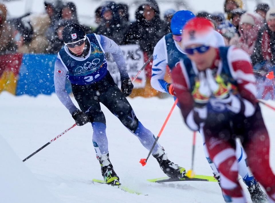後半距離で力走する山本涼太