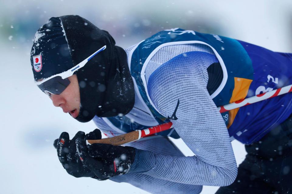 後半距離で力走する山本涼太