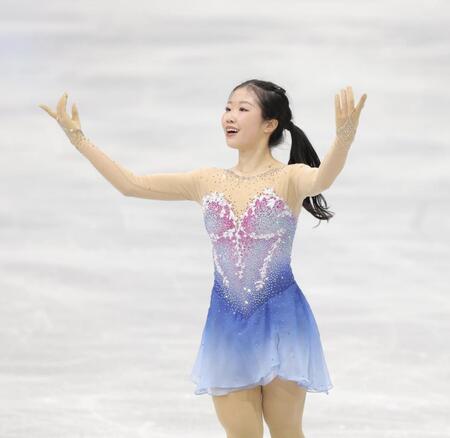 女子フリー　演技する中井亜美