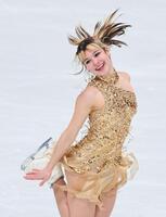 女子フリー　演技するアリサ・リュウ