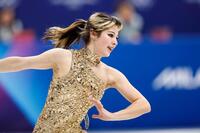 女子フリー　演技するアリサ・リュウ＝ミラノ（共同）