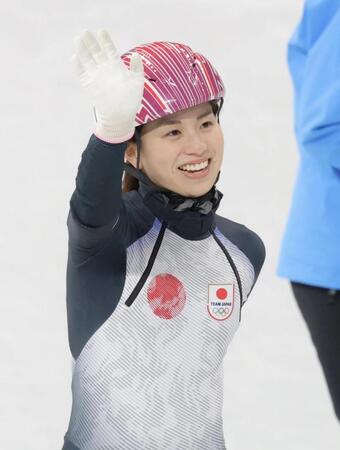 準決勝進出を決め喜ぶ長森遥南（撮影・吉澤敬太）