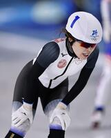 　女子マススタート決勝　レースを終えた佐藤綾乃＝ミラノ（共同）