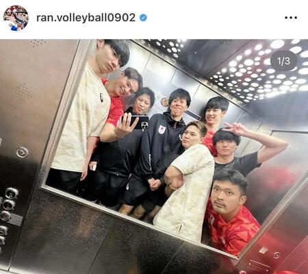 　高橋藍のインスタグラム＠ｒａｎ．ｖｏｌｌｅｙｂａｌｌ０９０２より