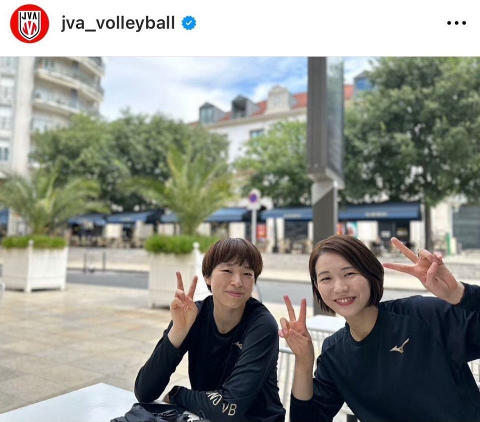 日本バレーボール協会インスタグラム（ｊｖａ＿ｖｏｌｌｅｙｂａｌｌ）より