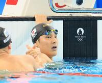 　予選を終えた瀬戸大也（撮影・吉澤敬太）