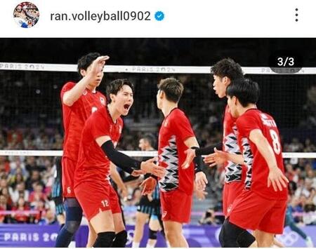 　高橋藍のインスタグラム＠ｒａｎ．ｖｏｌｌｅｙｂａｌｌ０９０２より