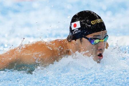 瀬戸大也が貫禄の準決勝進出　１分５７秒４８で全体１位！今大会３冠の“怪物”マルシャンら抑える