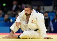 　男子１００キロ級敗者復活戦でスペイン選手に敗れたウルフ・アロン（共同）