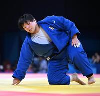 　女子７８キロ超級準々決勝で延長の末、トルコ選手に敗れた素根輝（撮影・中村太一）