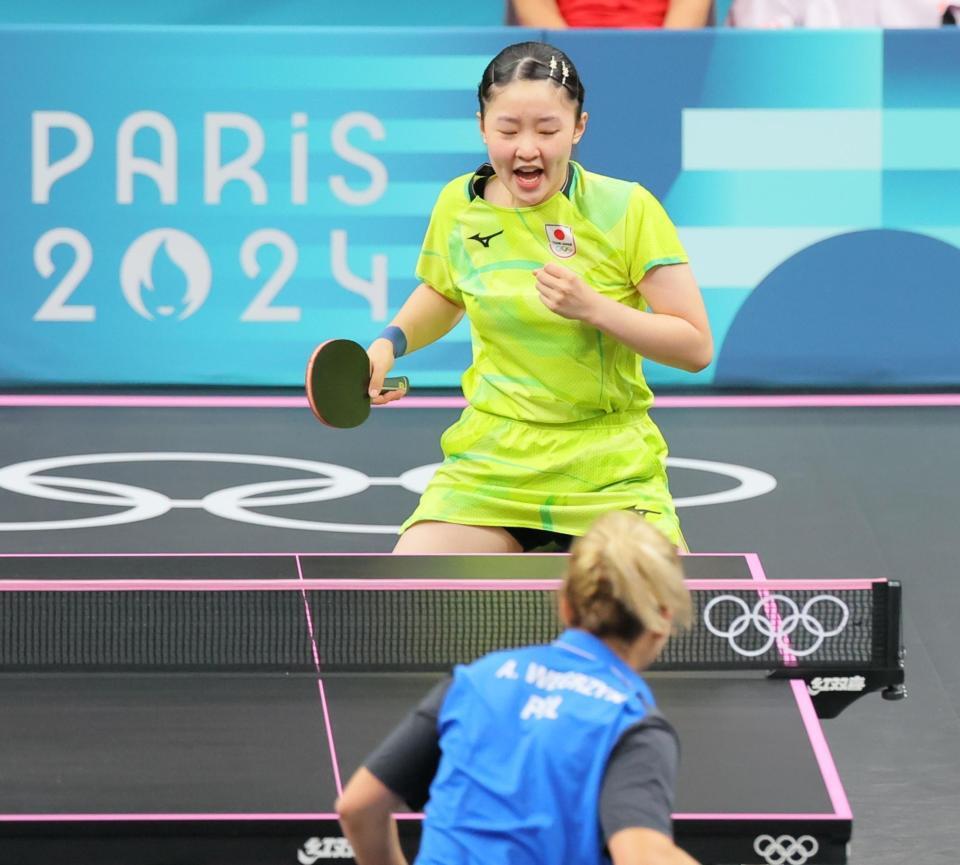 張本美和　ミニスカ 圧巻五輪デビューの張本美和 勝利後の反応薄かった理由明かす「ああって思いながら。今リアクションしたら遅いかなと」/パリ五輪ニュース/デイリースポーツ  online