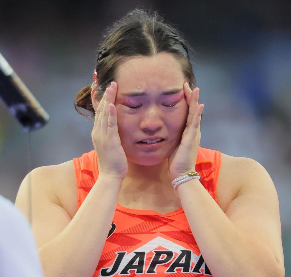 北口榛花が涙の金メダル！日本女子T＆F種目では初、日本陸上界20年