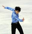 男子ＳＰで会心の演技を見せる羽生結弦＝ソチ（撮影・飯室逸平）〓〓