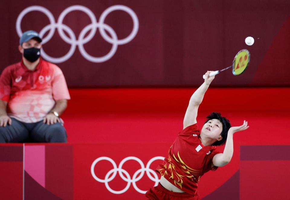 バドミントン女子 山口茜 初戦は相手を圧倒し勝利 東京五輪 デイリースポーツ Online