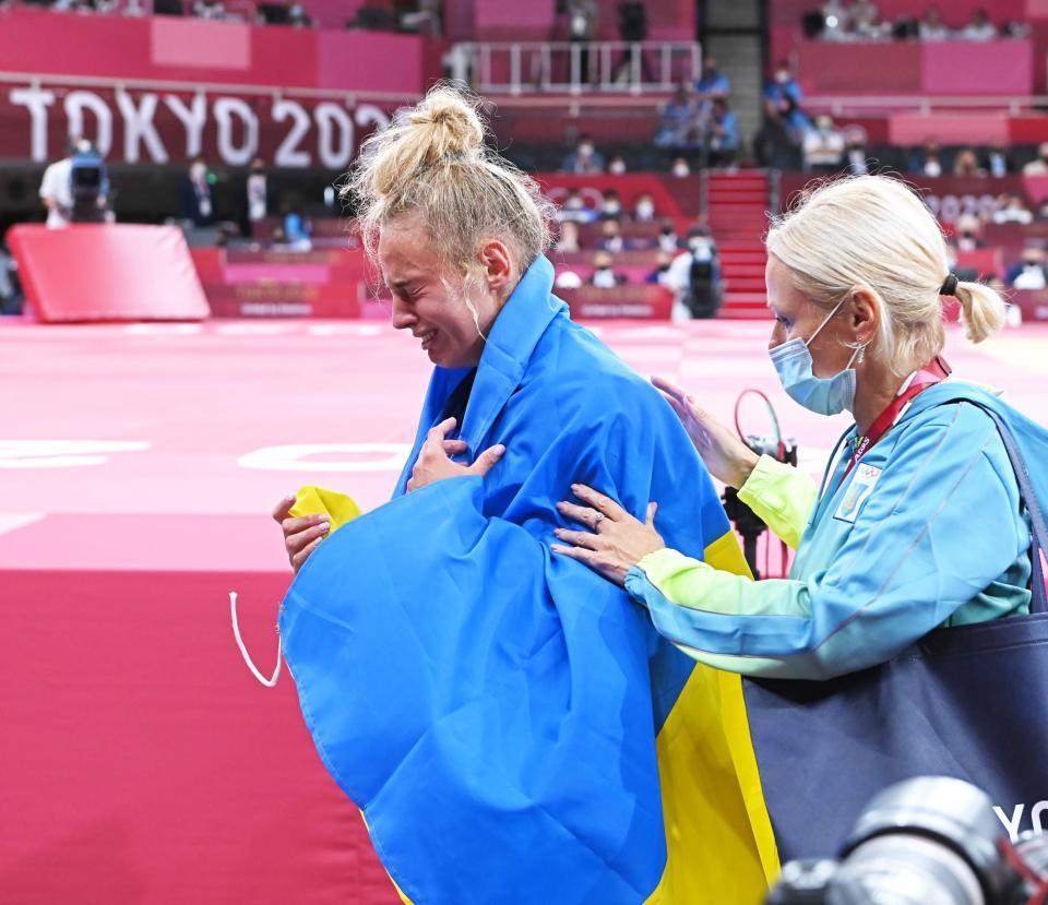 美人柔道家 ビロディドは涙の銅メダル獲得 ウクライナ女子初の快挙 東京五輪 デイリースポーツ Online