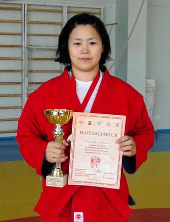 　１４年サンボ世界選手権で優勝（日本サンボ連盟提供）
