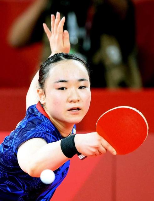 伊藤美誠 悔し銅も女子単初メダル ３位決定戦は快勝 団体戦でもう１度 大魔王 に 東京五輪 デイリースポーツ Online