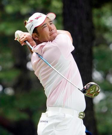 　通算１３アンダーで首位と１打差の２位につけた松山英樹