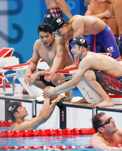 競泳ニッポン日本新記録締め　男子メドレーリレーは６位