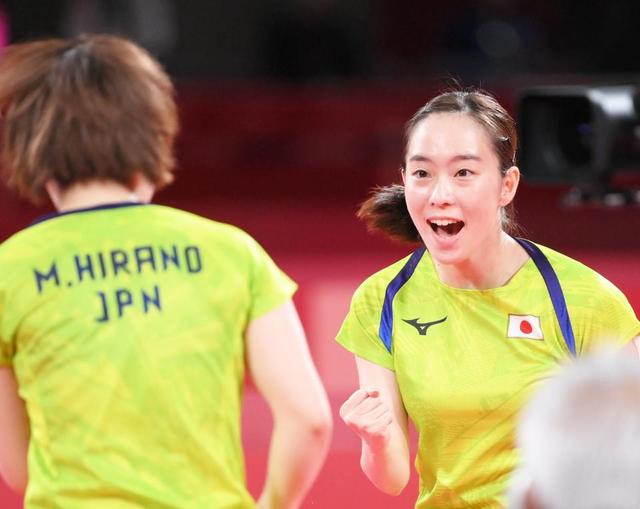 卓球娘が悲願金メダル王手 石川佳純 伊藤美誠 平野美宇 ３ ０圧勝で団体戦決勝へ 東京五輪 デイリースポーツ Online