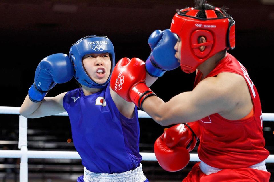 　１回、攻め込む入江聖奈