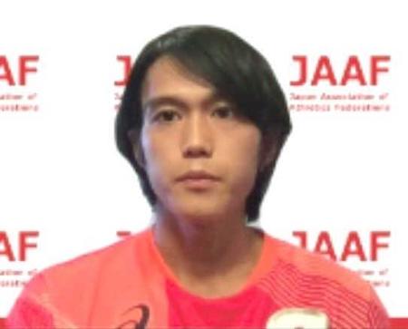 　オンラインで取材に応じる大迫傑