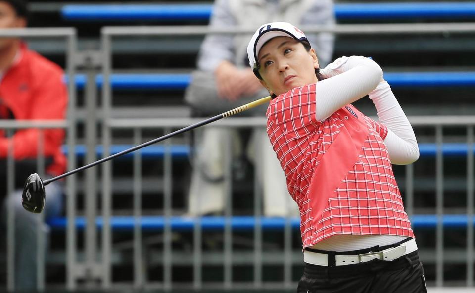 　夫の公私両面の支えを受け、出産後も好成績を残している茂木宏美＝６月１９日、ニチレイ・レディース第１日