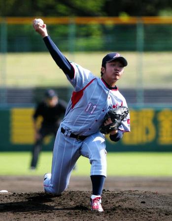 ヤクルトから２位指名を受けた大下佑馬投手