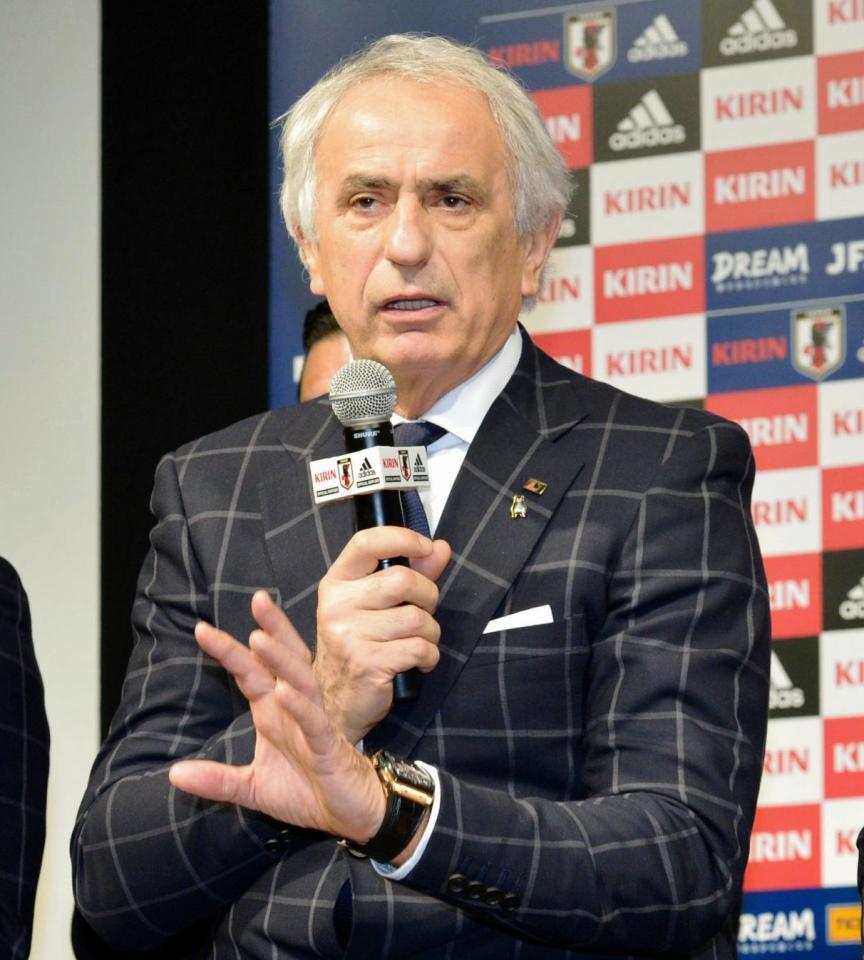日本代表・ハリルホジッチ監督（撮影・金田祐二）