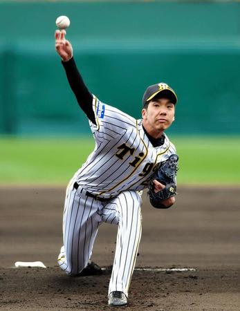 力投する阪神・小野泰己