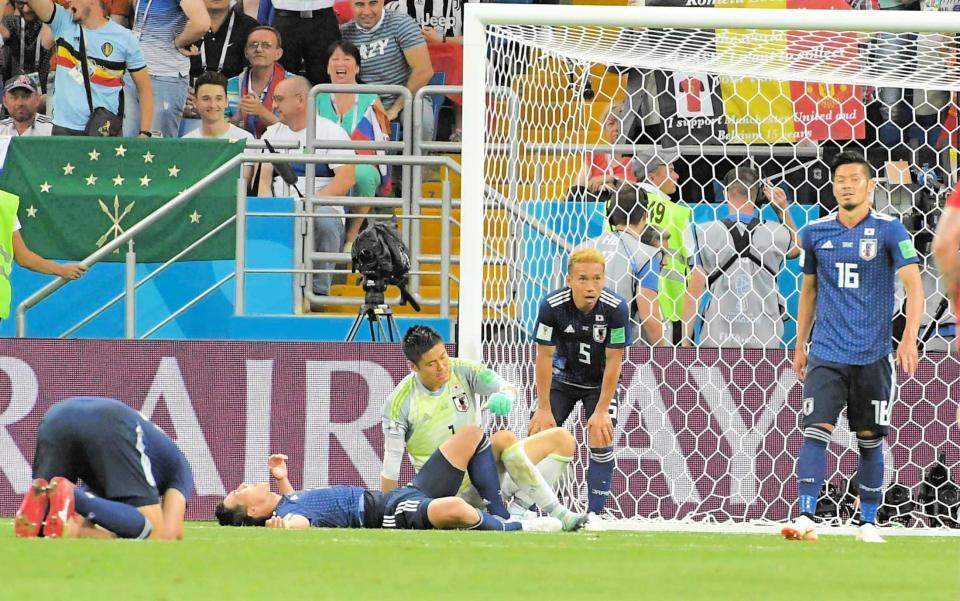 ロシアＷ杯でベルギーに敗れた日本代表