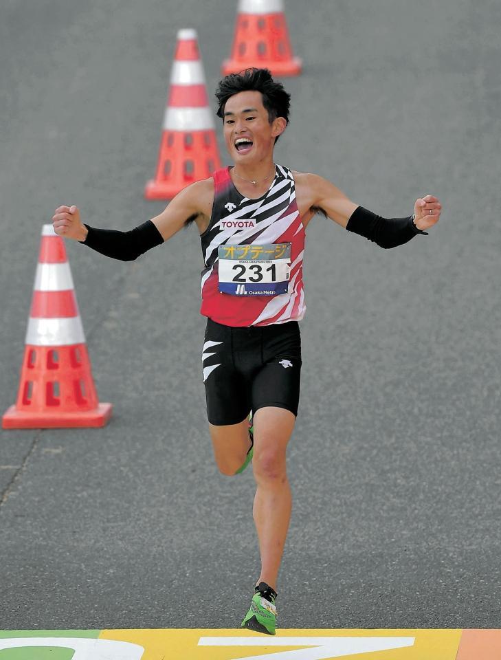 日本人選手トップでフィニッシュする西山和弥