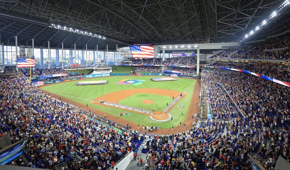 ＷＢＣの準決勝、決勝が行われるローンデポ・パーク（撮影・吉澤敬太）