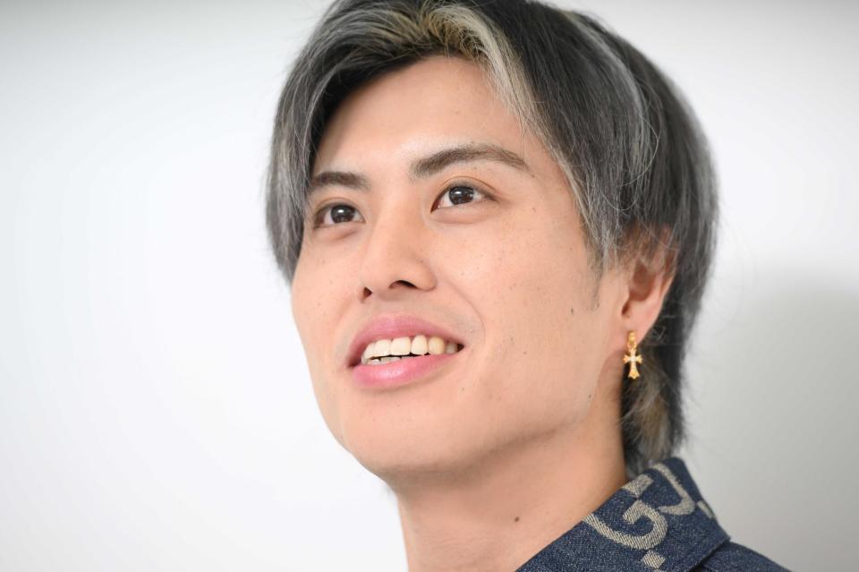 　舞台への思いを語った田中彗（撮影・堀内翔）