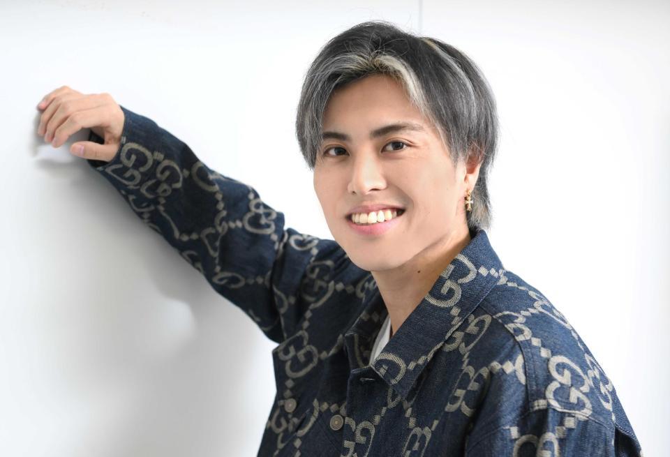 　舞台への思いを語った田中彗（撮影・堀内翔）